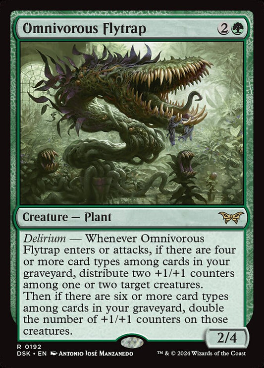 Omnivorous Flytrap - (Foil): Duskmourn: House of Horror