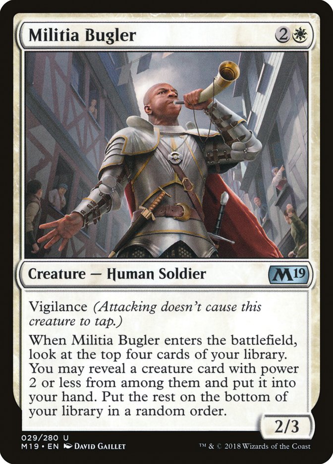 Militia Bugler - (Foil): Core Set 2019