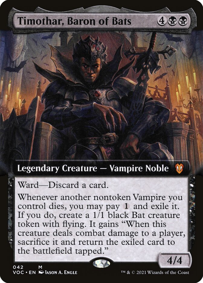Timothar, Baron of Bats (Extended Art): Crimson Vow Commander
