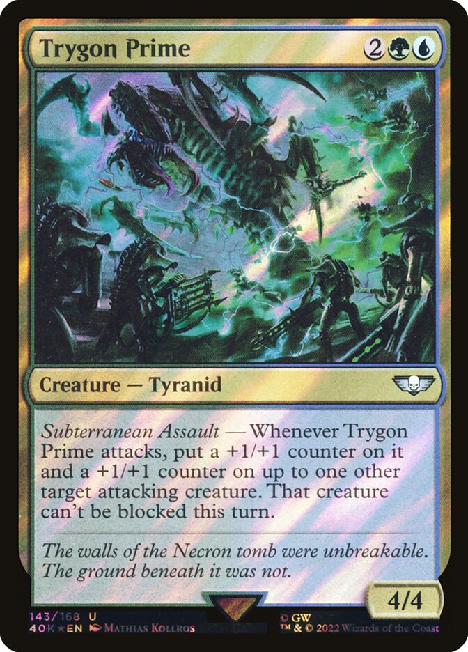 Trygon Prime (Surge Foil) - (Foil): Warhammer 40,000 Commander