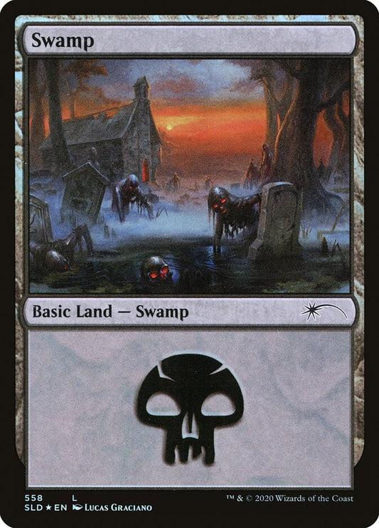 Swamp (Secret Lair) (#558) - (Foil): Secret Lair Drop
