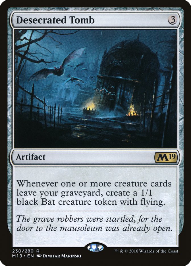 Desecrated Tomb - (Foil): Core Set 2019