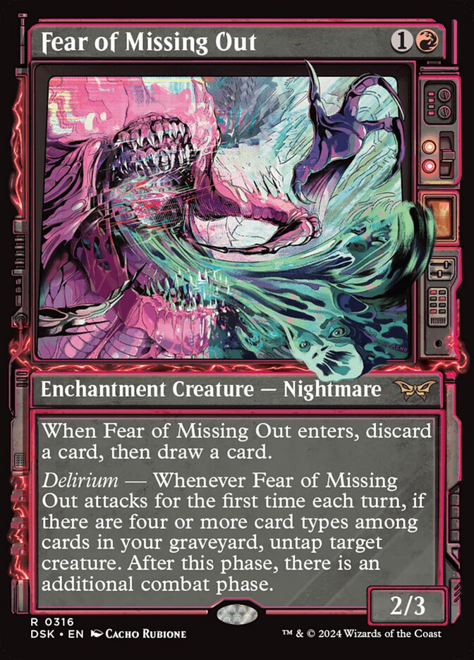 Fear of Missing Out (Showcase) - (Foil): Duskmourn: House of Horror