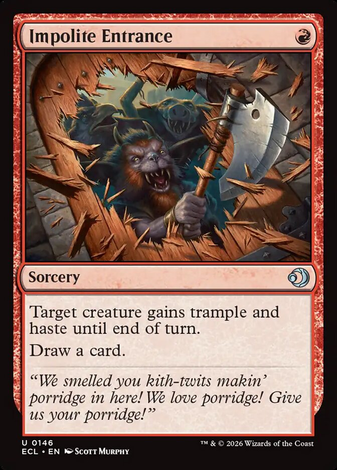 Impolite Entrance: Lorwyn Eclipsed