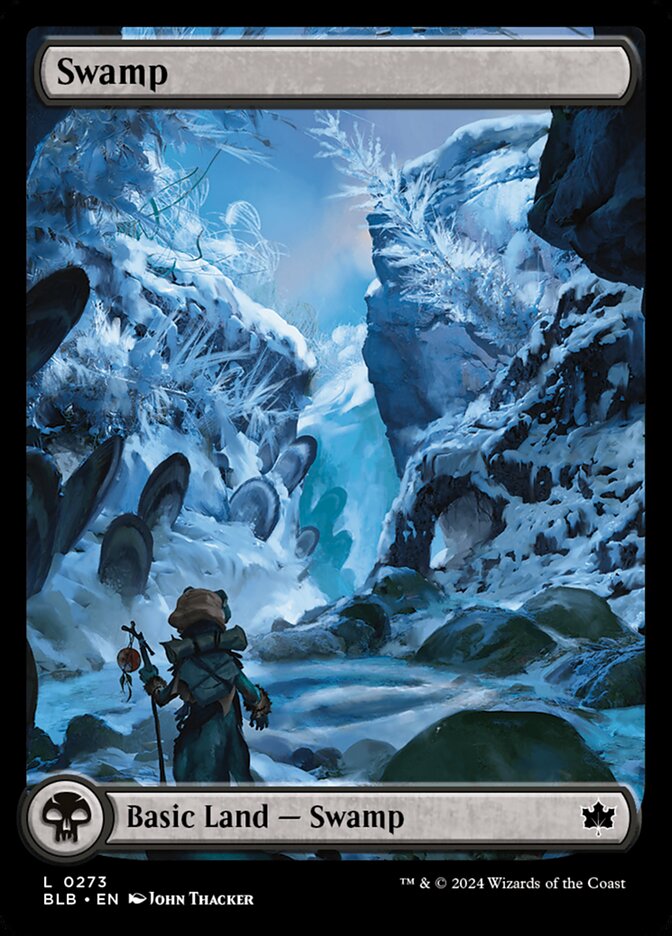 Swamp (#273) (Full Art) - (Foil): Bloomburrow