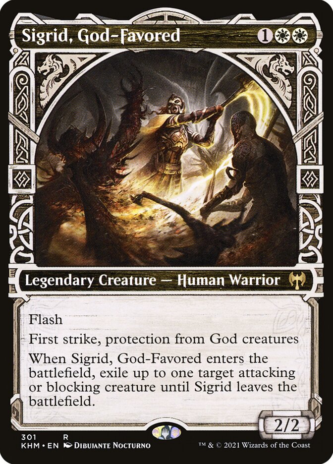 Sigrid, God-Favored (Showcase) - (Foil): Kaldheim