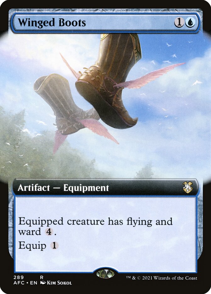 Winged Boots (Extended Art): Forgotten Realms Commander