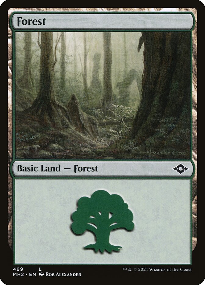 Forest (#489) - (Foil): Modern Horizons 2