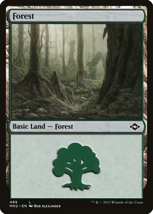Forest (#489) - (Foil): Modern Horizons 2