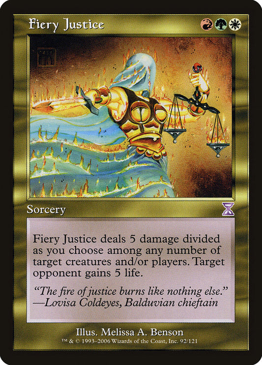 Fiery Justice - (Foil): Time Spiral Timeshifted