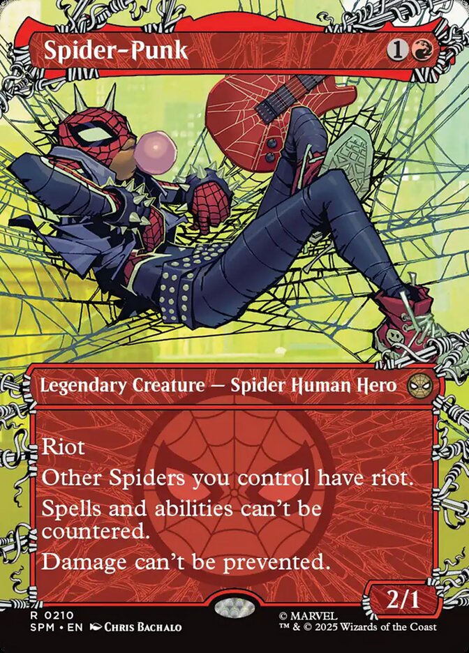 Spider-Punk (#210) (Borderless) - (Foil): Marvel's Spider-Man