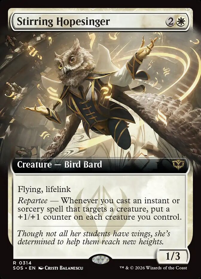 Stirring Hopesinger - (Foil): Secrets of Strixhaven