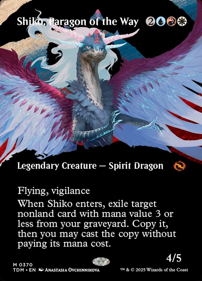 Shiko, Paragon of the Way (Borderless): Tarkir: Dragonstorm