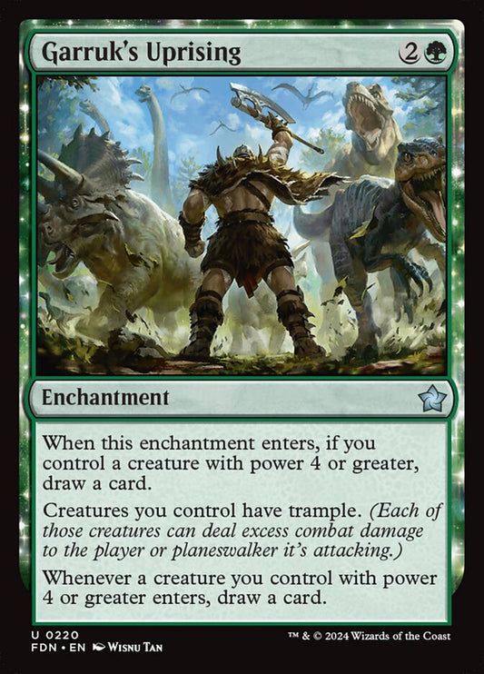 Garruk's Uprising - (Foil): Foundations