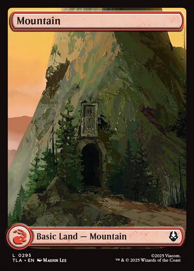 Mountain (#295) (Full Art) - (Foil): Avatar: The Last Airbender