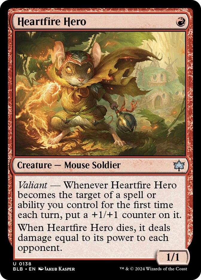 Heartfire Hero - (Foil): Bloomburrow