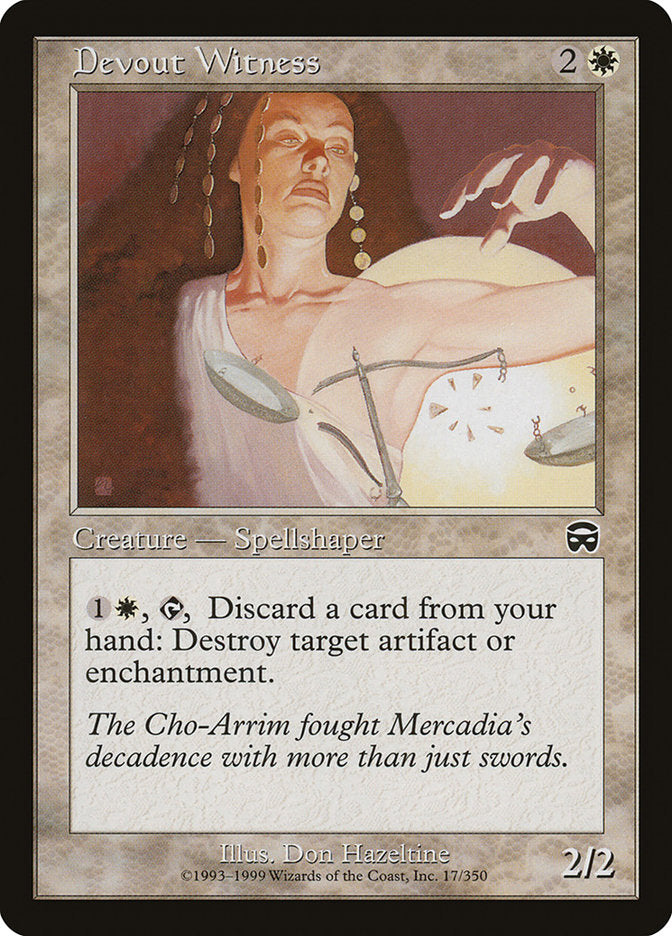 Devout Witness - (Foil): Mercadian Masques
