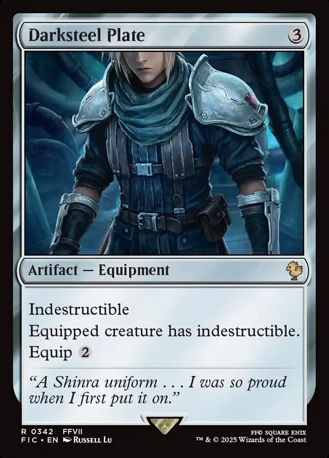 Darksteel Plate (Surge Foil) - (Foil): Final Fantasy Commander