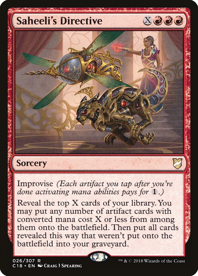 Saheeli's Directive: Commander 2018