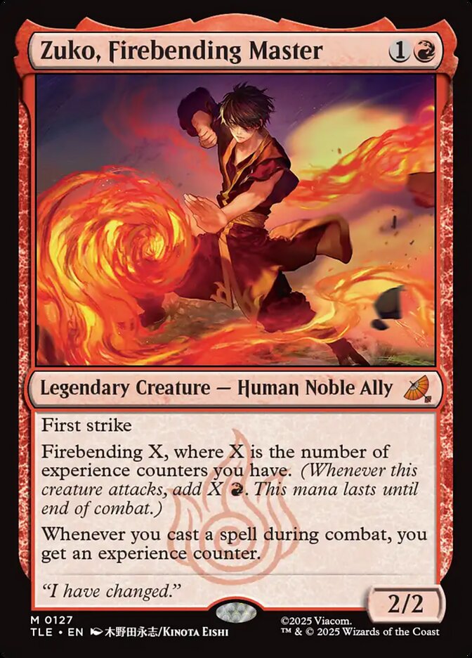 Zuko, Firebending Master: Avatar: The Last Airbender Eternal