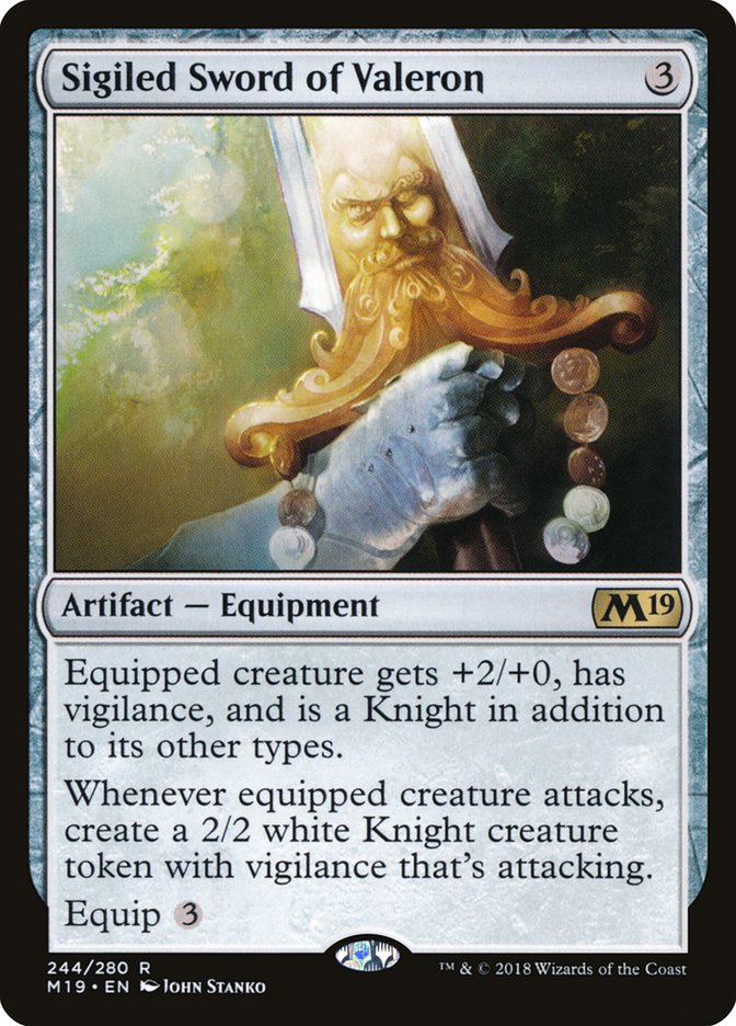 Sigiled Sword of Valeron: Core Set 2019
