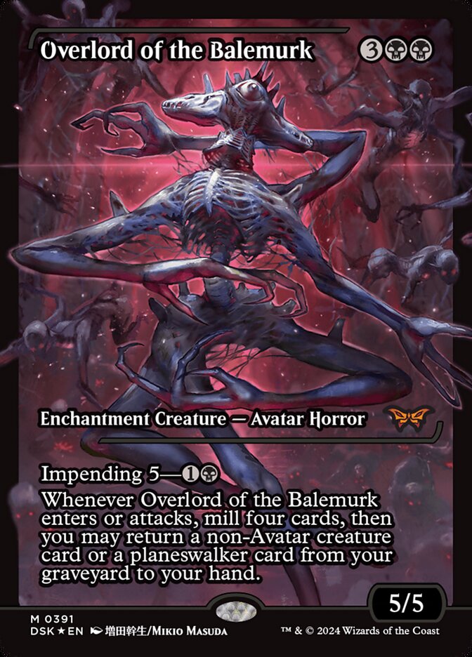 Overlord of the Balemurk (Showcase) - (Foil): Duskmourn: House of Horror