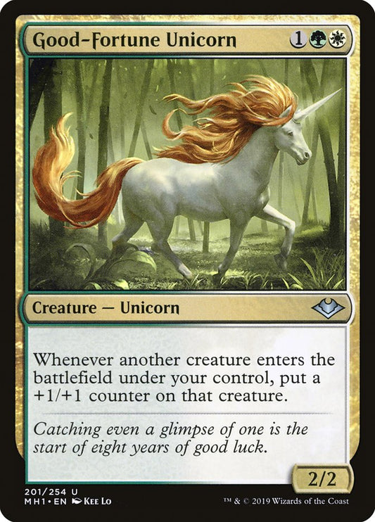 Good-Fortune Unicorn - (Foil): Modern Horizons