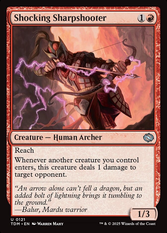 Shocking Sharpshooter - (Foil): Tarkir: Dragonstorm