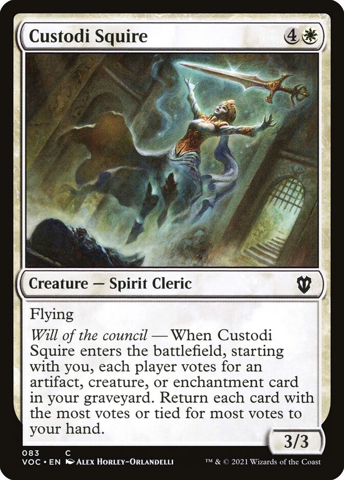 Custodi Squire: Crimson Vow Commander