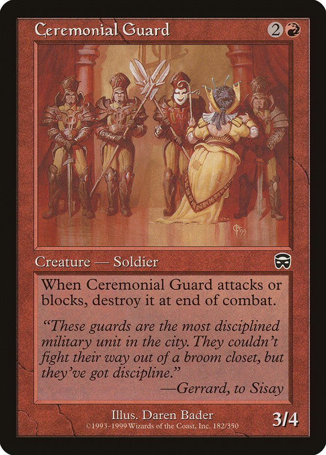 Ceremonial Guard - (Foil): Mercadian Masques