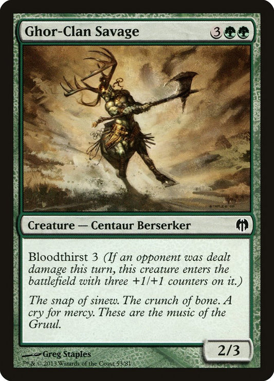 Ghor-Clan Savage: Duel Decks: Heroes vs. Monsters