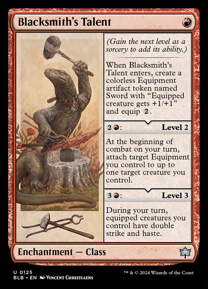 Blacksmith's Talent - (Foil): Bloomburrow