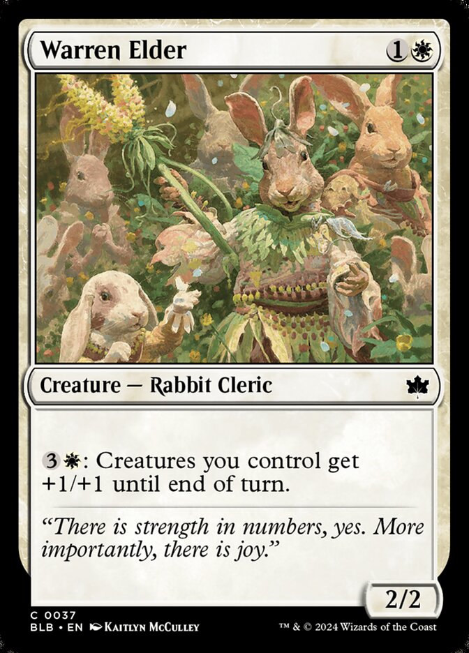 Warren Elder - (Foil): Bloomburrow