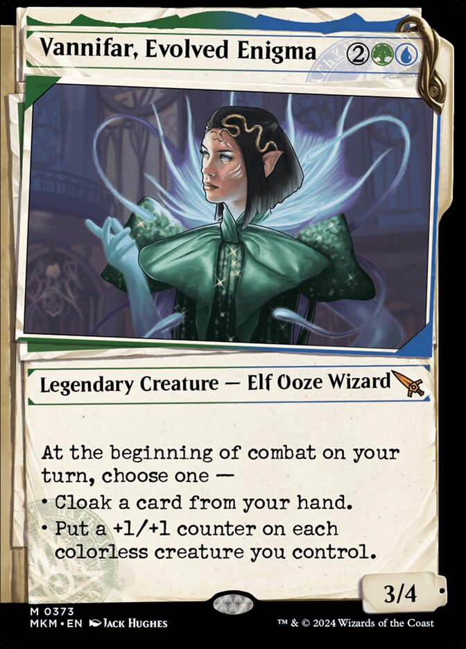 Vannifar, Evolved Enigma (#373) (Showcase) - (Foil): Murders at Karlov Manor