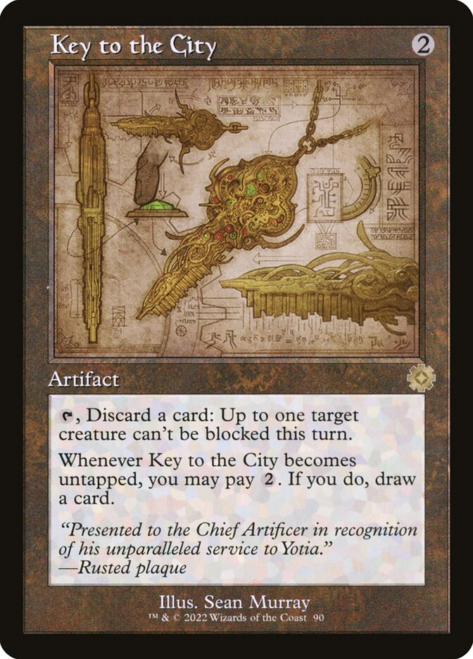 Key to the City (#090) (Retro Frame) - (Foil): The Brothers' War Retro Artifacts