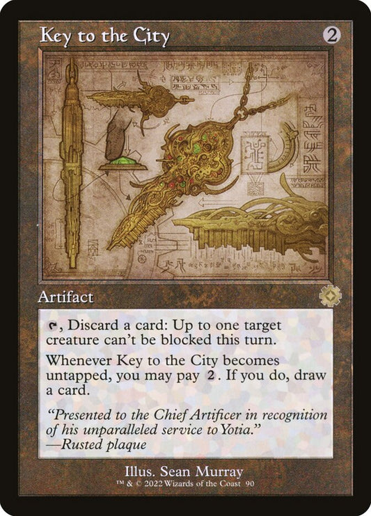Key to the City (#090) (Retro Frame) - (Foil): The Brothers' War Retro Artifacts