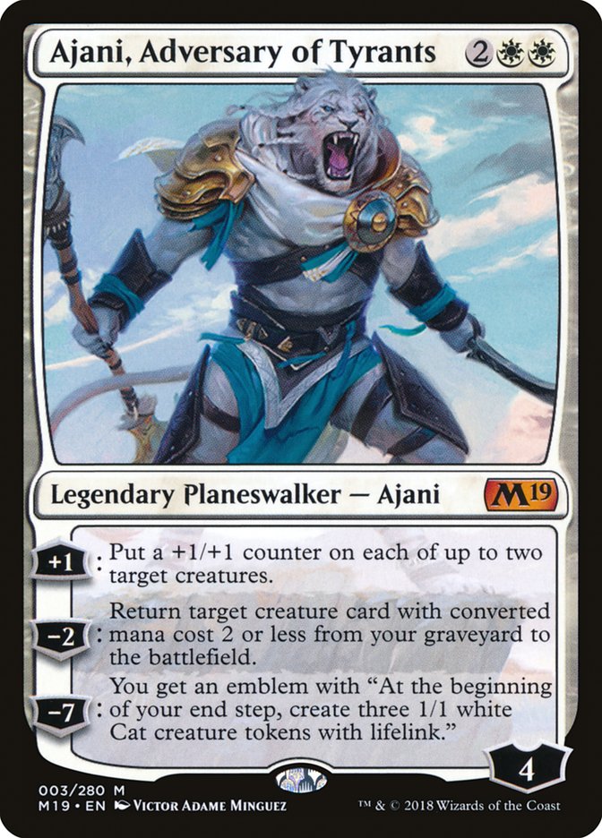Ajani, Adversary of Tyrants - (Foil): Core Set 2019
