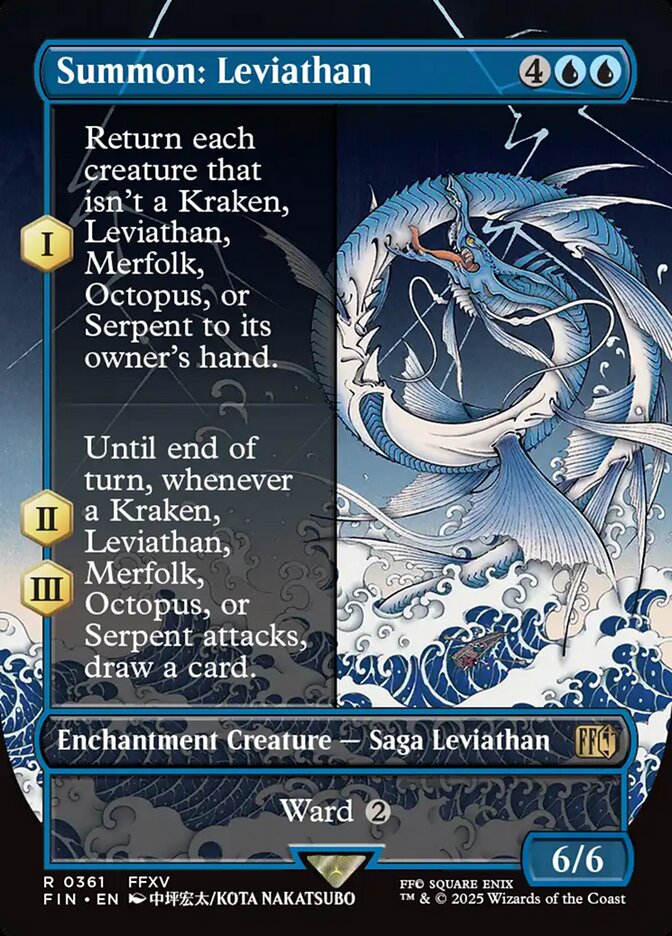 Summon: Leviathan (Borderless) - (Foil): Final Fantasy