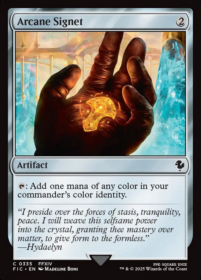 Arcane Signet (#335) (Surge Foil) - (Foil): Final Fantasy Commander