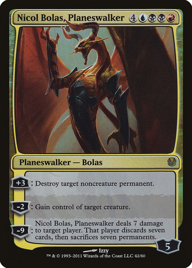 Nicol Bolas, Planeswalker - (Foil): Duel Decks: Ajani vs. Nicol Bolas