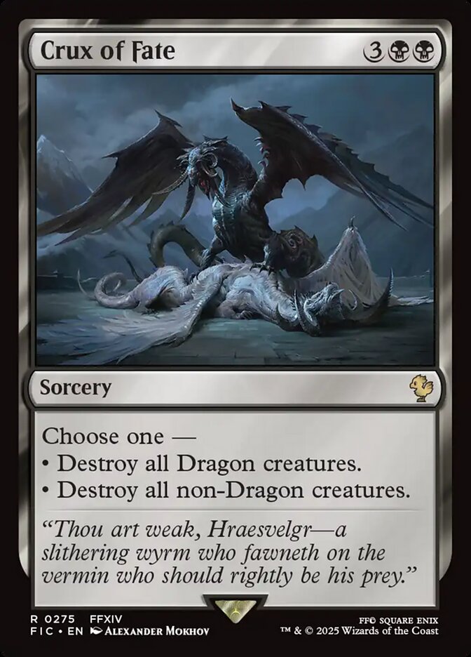 Crux of Fate (Surge Foil) - (Foil): Final Fantasy Commander