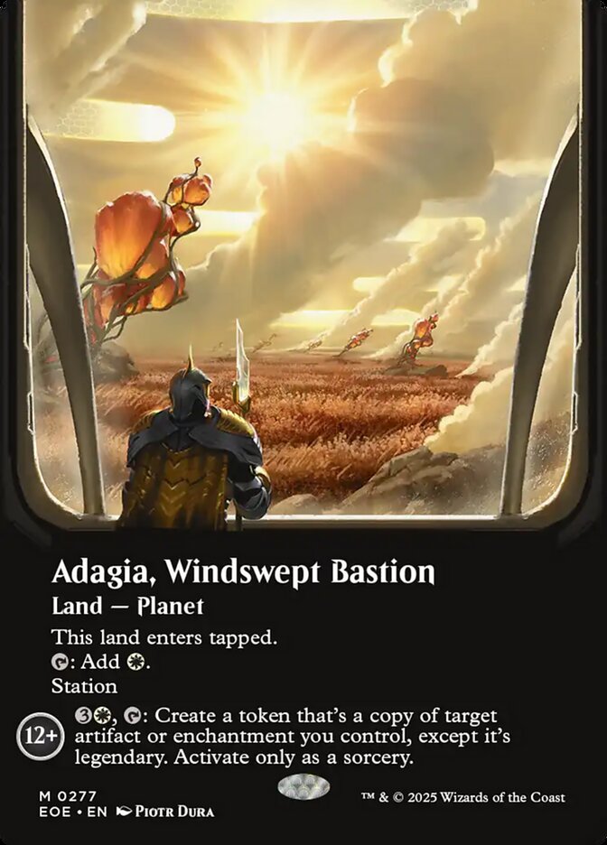 Adagia, Windswept Bastion (Borderless) - (Foil): Edge of Eternities