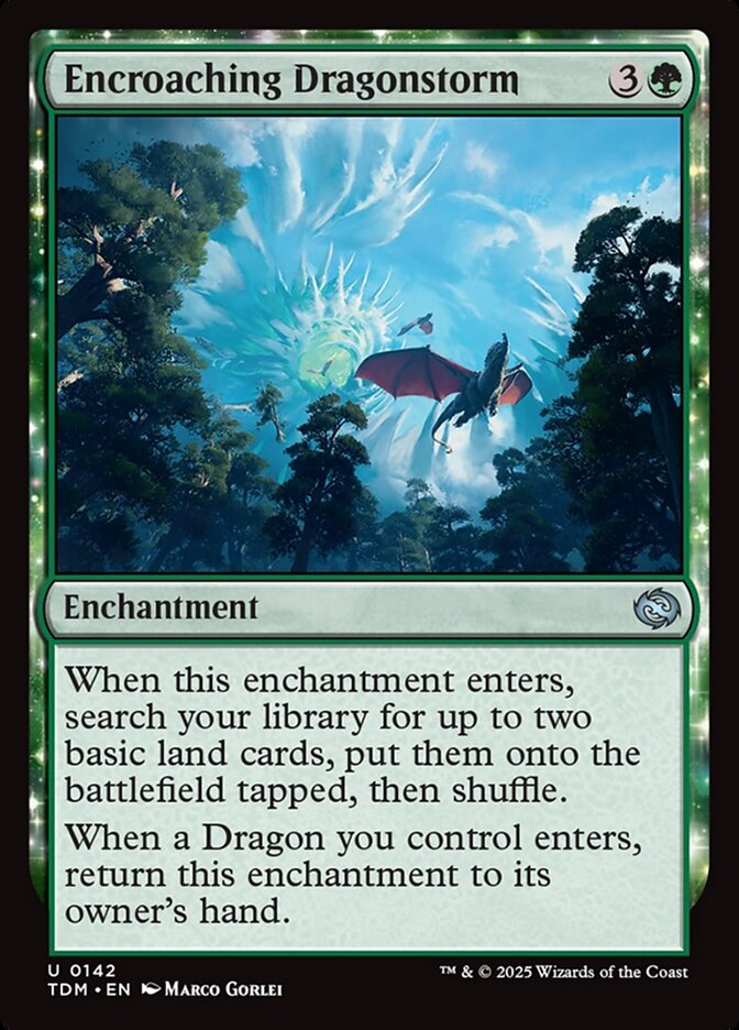 Encroaching Dragonstorm - (Foil): Tarkir: Dragonstorm