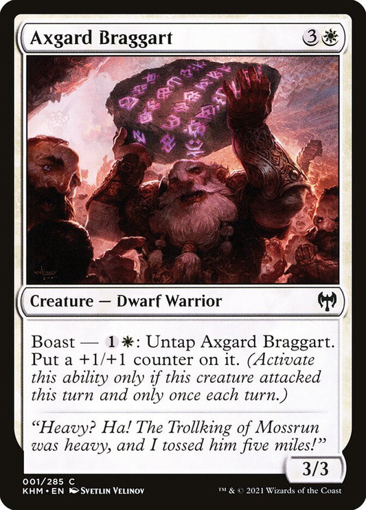 Axgard Braggart - (Foil): Kaldheim