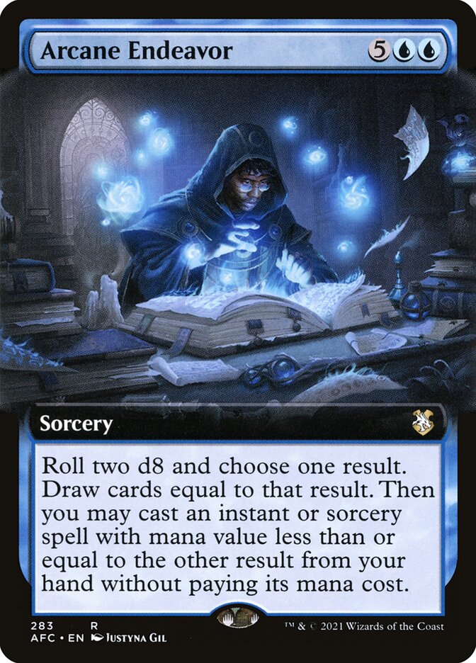 Arcane Endeavor (Extended Art): Forgotten Realms Commander