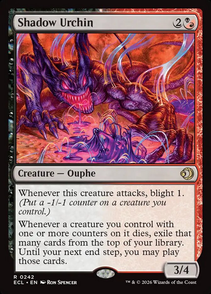 Shadow Urchin - (Foil): Lorwyn Eclipsed