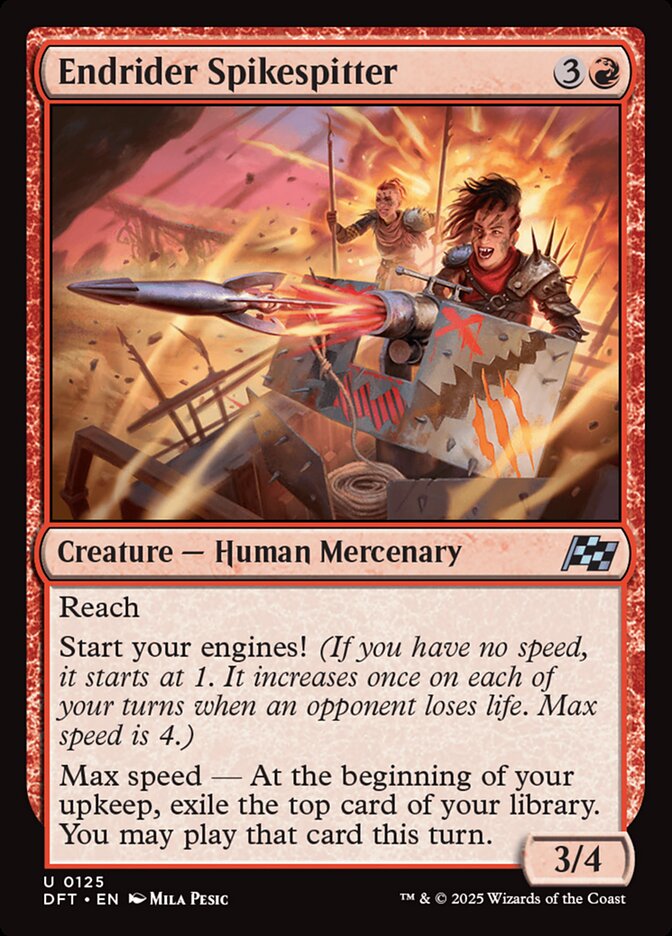 Endrider Spikespitter - (Foil): Aetherdrift