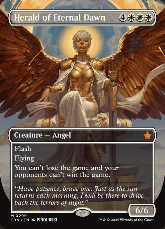 Herald of Eternal Dawn (Borderless) - (Foil): Foundations