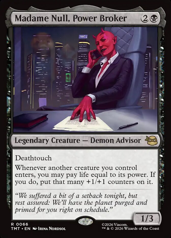 Madame Null, Power Broker: Teenage Mutant Ninja Turtles