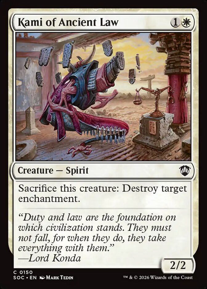 Kami of Ancient Law: Secrets of Strixhaven Commander